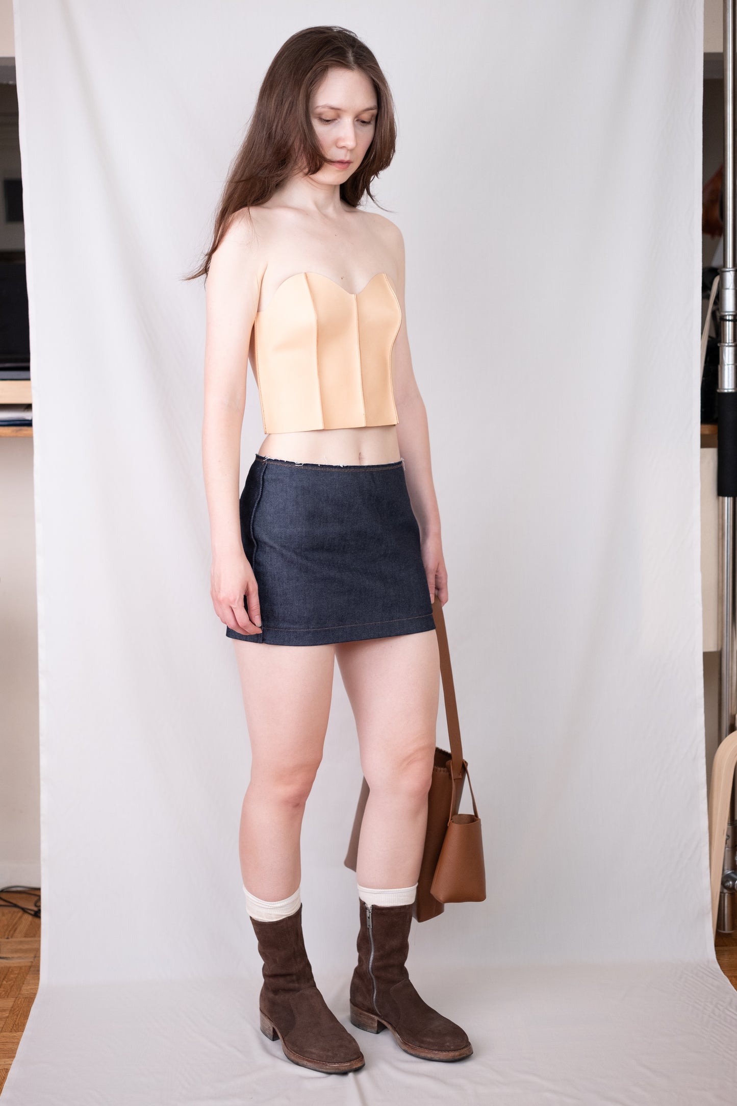Vegetable-Tanned Leather Corset
