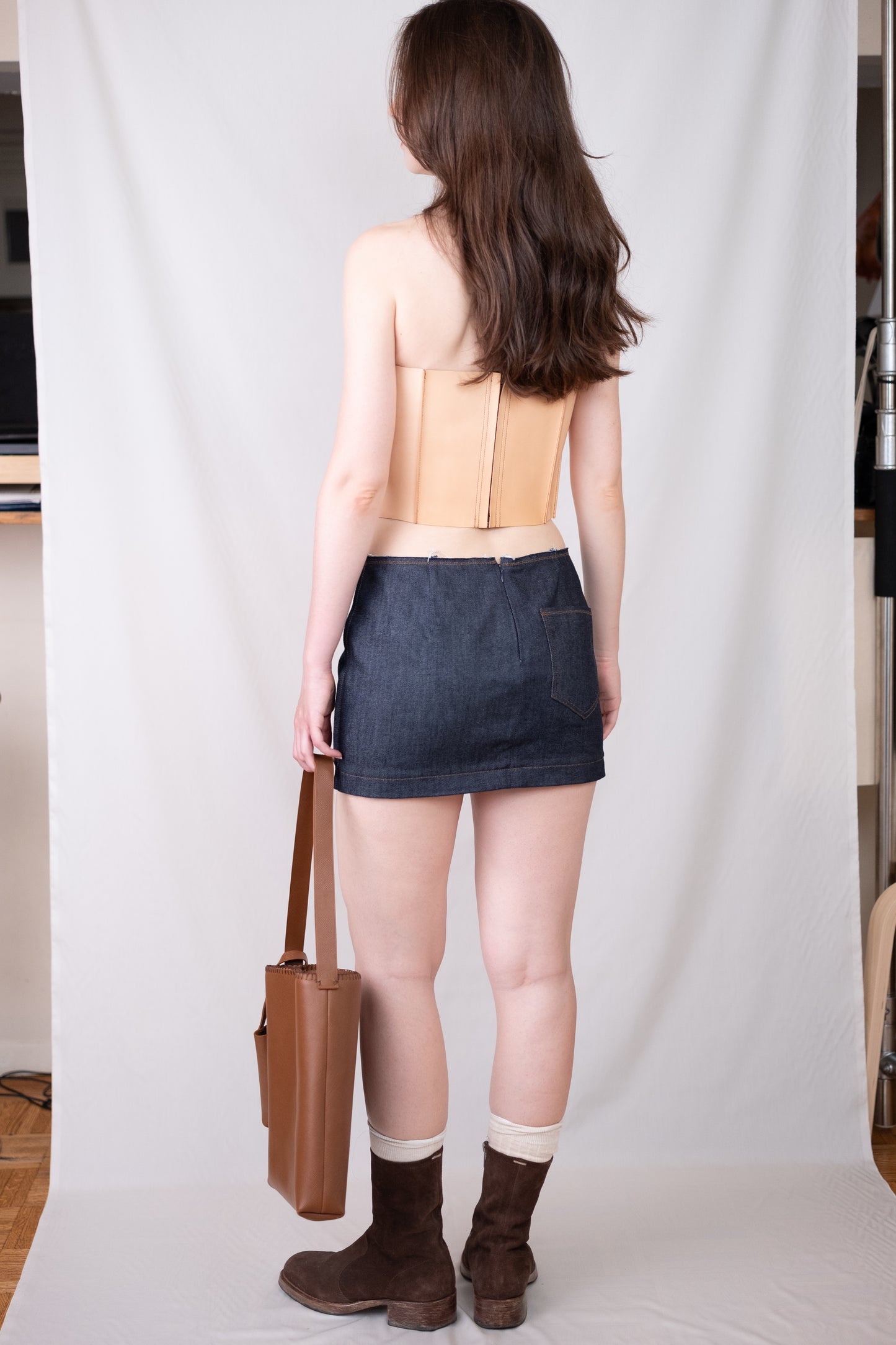Vegetable-Tanned Leather Corset